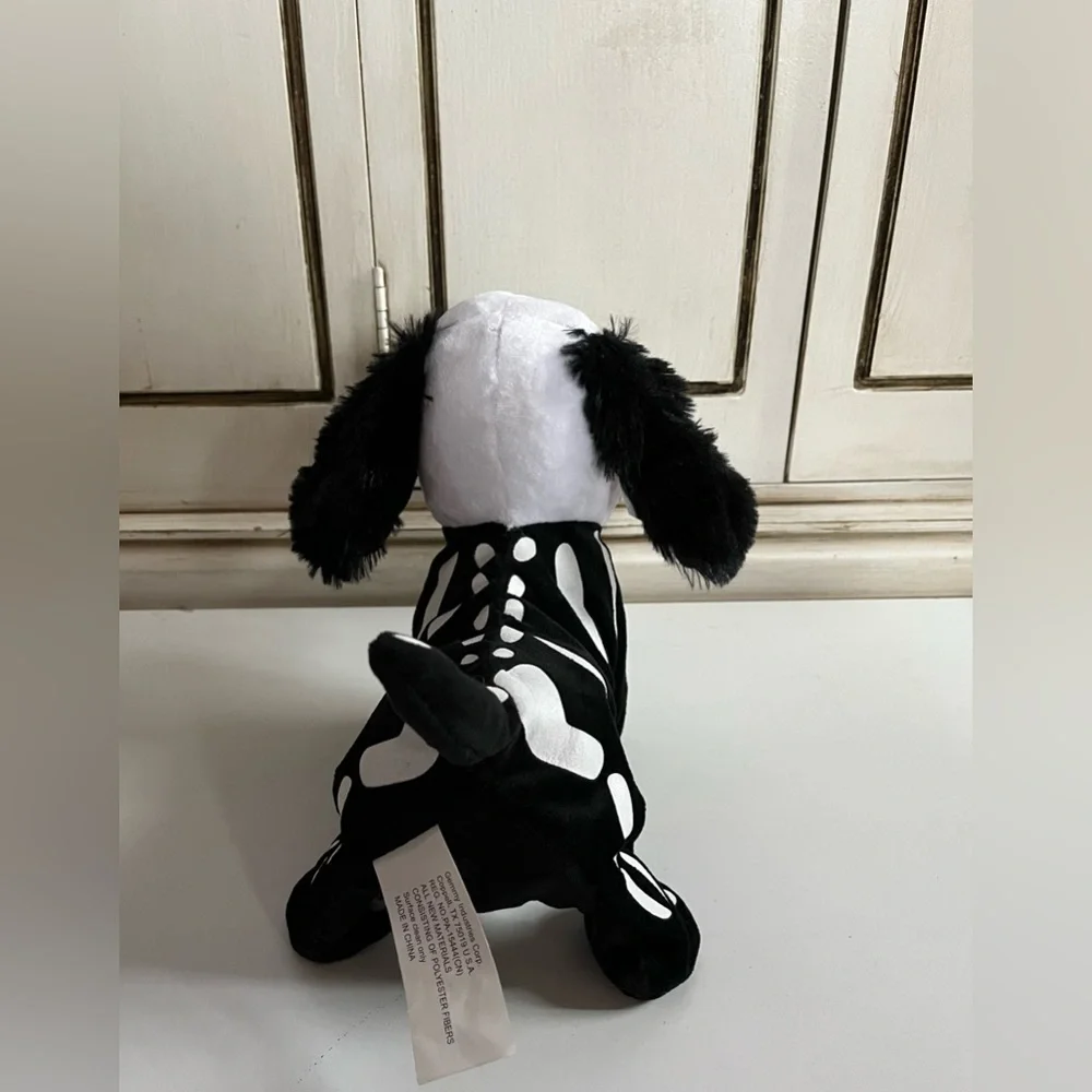 GEMMY Animated Skeleton Dog Black White Dances Plays Thriller 10